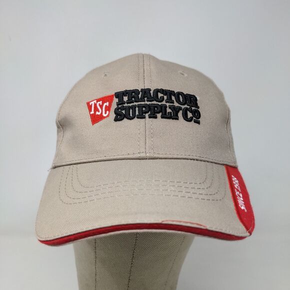 Tractor Supply Co Men's Slideback Hat Tan Adjustable Embroidered Logo - Picture 2 of 11